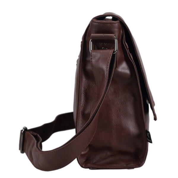 pu leather messenger bag